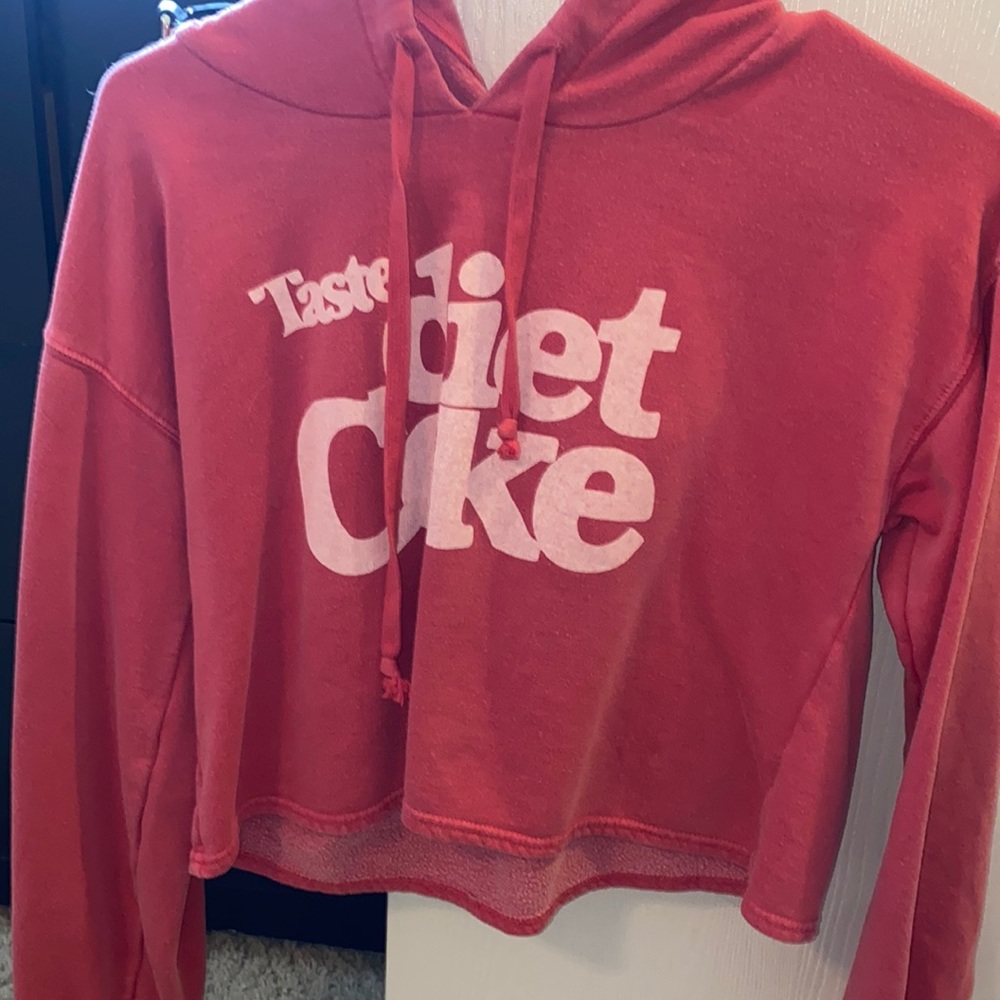 taste Diet Coke crop sweater top, super comfy and warm